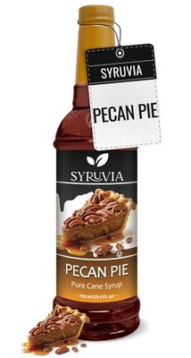 Syruvia Coffee Syrup, Pecan Pie Flavored Syrup for 25.4 Fl Oz (Pack of 1) 