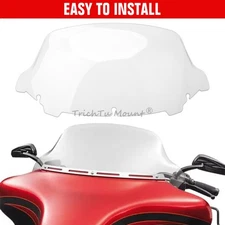 10.5'' Windscreen Windshield Clear For Harley Electra Glide Street Glide CVO 14+