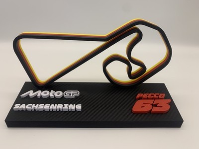 MotoGP 2025 I Sachenring Rennstrecken Modell I Francesco Bagnaia