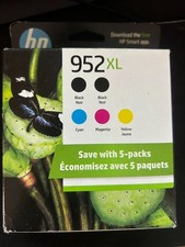 Genuine HP 952 XL 5 Pack High Yield Ink Cartridge Combo 6ZA00AN exp 06/27