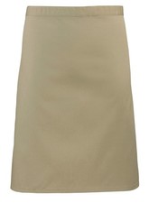Premier mid apron khaki one size CATERING WORKWEAR *BC3