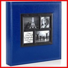Luxury 4x6 Photo Album - Holds 500 Photos with Horizontal Vertical Display