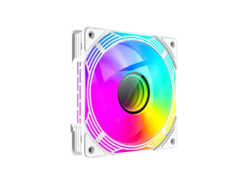 GAMEMAX FN12A-C8I-W, 120mm White frame ARGB Fan - High-Performance Cooling Fan