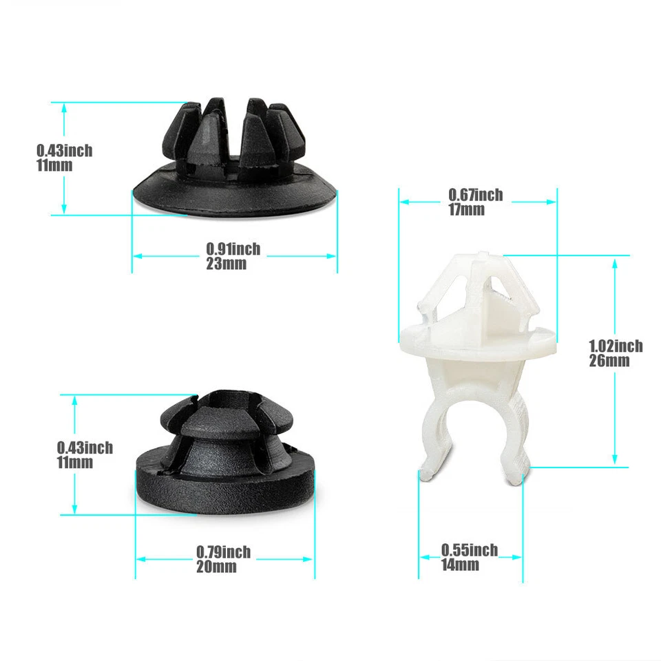 1 juego de clip de soporte de varilla de apoyo para capó para Honda Accord Odyssey Prelude Acura Foto 2 de 4