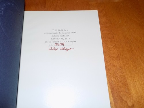 INDIAN TRIBAL SERIES ESKIMO #8694 Number Signed Native American Tribe Book NEW - Picture 5 of 8