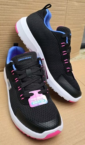 BNIB BRAND NEW SKECHERS SPORT TRAINERS AIR COOLED MEMORY FOAM SIZE UK 4 BLACK - Picture 2 of 12