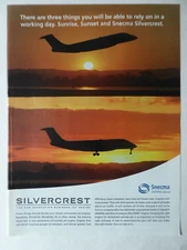 6/2008 PUB SNECMA SAFRAN ENGINE SILVERCREST BUSINESS JET ENGINE ORIGINAL AD