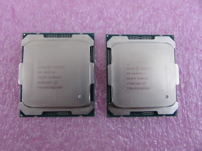 2x Intel Xeon E5-2637v4 SR2P3 3.50GHz Quad-Core LGA2011 15MB 14nM CPU Processor
