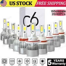 H1/H3/H4/H7/9005/9006/H11/9004/9007/5202 LED Headlight Kit 6500K Hi/Lo Beam Bulb