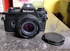 Nikon EM 35mm Film Camera with 50mm f1.8 Series-E Lens Works In Excellent Cond