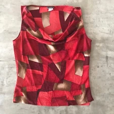 Vintage 90s Y2K Top Vixen Large Red Cami Whimsigoth Fairy Grunge Goth Rave Vamp