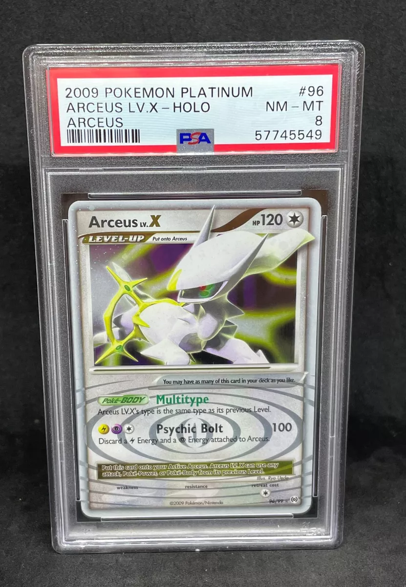 Arceus Lv.X ULTRA RARE 96/99 Platinum Arceus Pokemon NM HOLO 2009