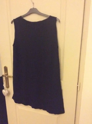 LM LA MAILLE 🥰 Pull Tunique Noir T 3 40 42 Femme Laine Mérinos Assymetrique - Photo 1/4
