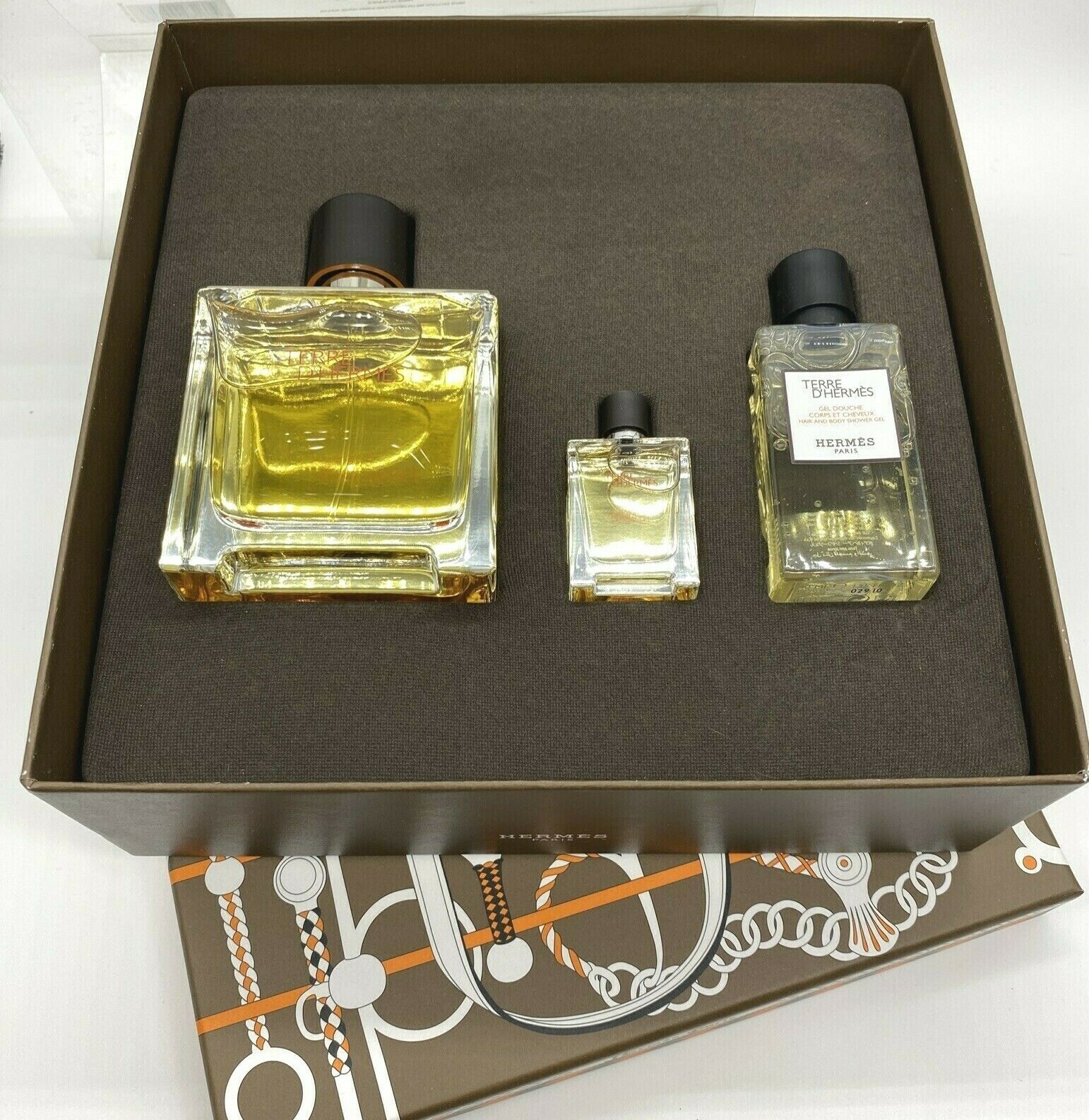  Hermes Terre D'hermes 3 piezas de regalo para los hombres, 2.5  onza : Belleza y Cuidado Personal