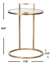 Safavieh CALVIN ROUND END TABLE, Reduced Price 2172734268 FOX2571A
