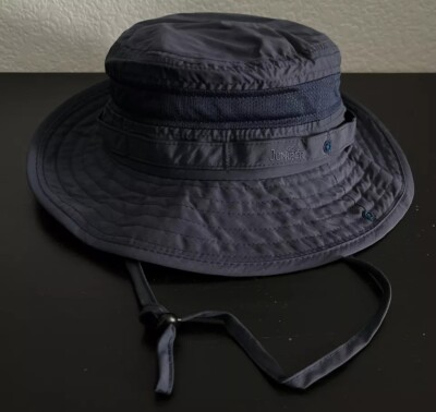 Juniper Taslon UV Protection Water Repellent Jungle Boonie Hat Navy Blue
