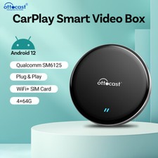 Wireless Carplay Adapter WIFI AI box Android 12 Converter w/Netflix YouTube 64G