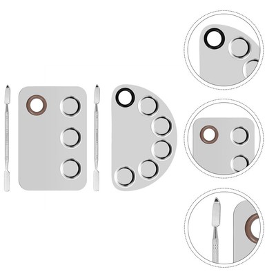  4 Pcs Palette -Werkzeug Künstlerische Farbpaletten Maniküre-Paletten