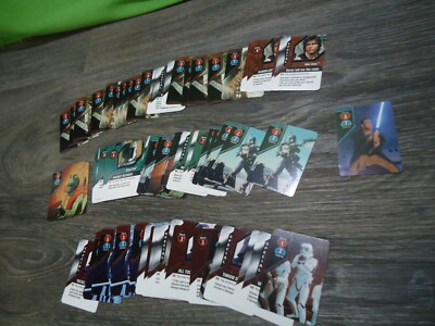 star wars epic duels card game lot of 81 cards