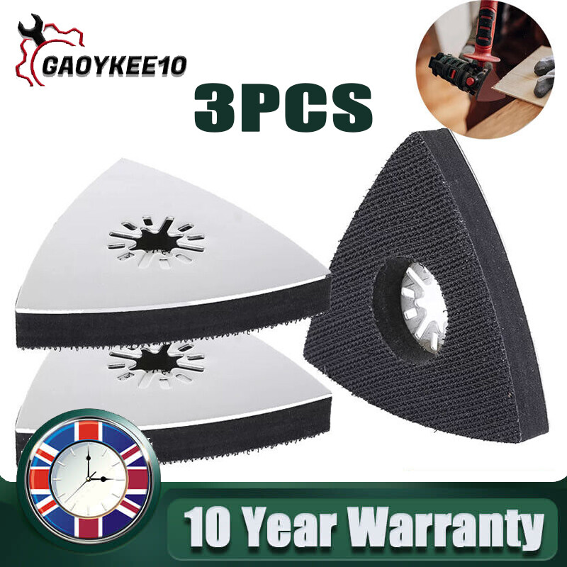 80mm Sanding Pad Multi-Tool Triangle Backing Pad Sander Attachment Pad Hook Loop