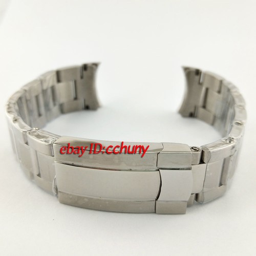 20mm Estéril 316L Acero Inoxidable Sólido Pulsera Ajuste Hombre Reloj P210 - Imagen 3 de 7