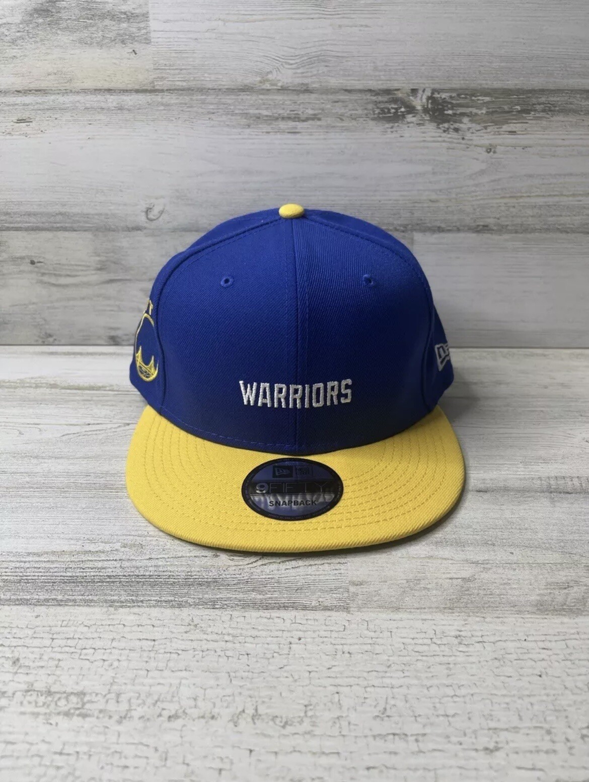Golden State Warriors Hat Stephen Curry Blue Yellow MVP New Era 9Fifty Snapback