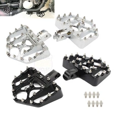 Black MX Style Foot Pegs Floorboards For Harley Softail Breakout Street Bob FXDR