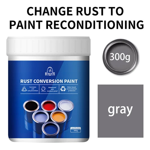 Rust Converter, Weatherproof Rust Converter Paint for Metal, Metallic Paint 300g - Picture 18 of 26