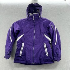 Salomon Womens Size L Clima Pro 10k Insulated Hooded Taped Seam Jacket