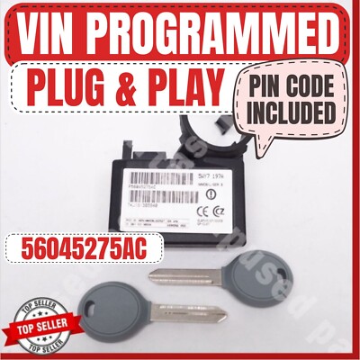   VIN PROGRAMMED PLUG & PLAY IMMOBILIZER DODGE RAM DAKOTA DURANGO 56045275AC  