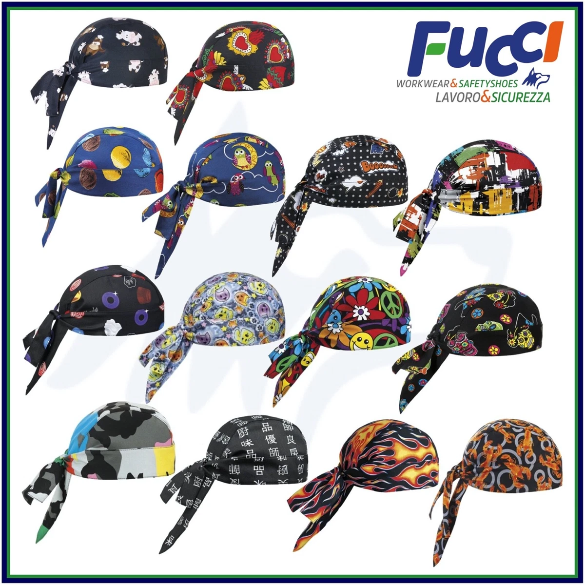 GURU SHOP Fascia per capelli, bandana con mandala colorata, copricapo - kaki, uomo/donna