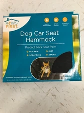 Paws First Dog Car Seat Cover Hammock 55”x 49”