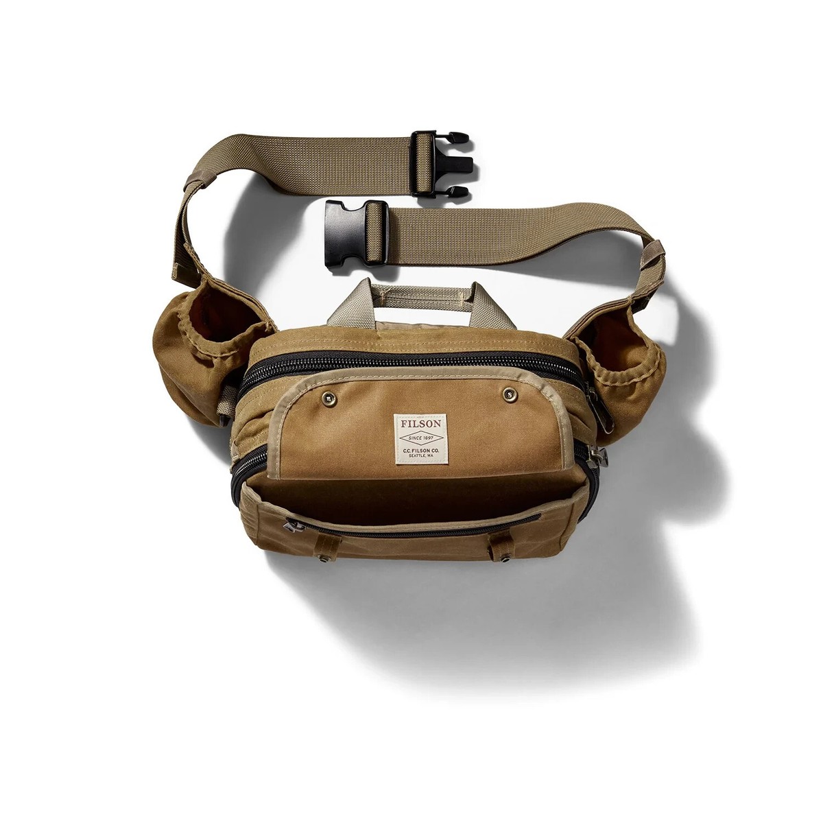 Gilet De Pêche Vintage FILSON Tackle Chest Pack – Marron, Coton/toile, NEUF Avec étiquettes, USA