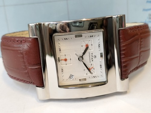 ORIGINAL TITAN CHRONOGRAPH QUARTZ 1162SAA INDIA MEN'S FULL WORKING CONDITION - Picture 9 of 21