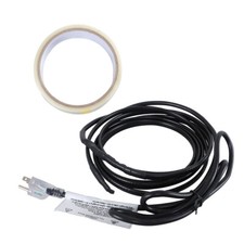 12 Feet Heat Tape -40 F For Water Pipes Heating Cable And Pipe Freeze Protection