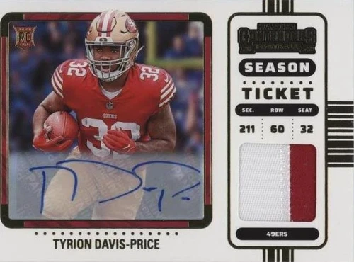 2022 Panini Contenders Tyrion Davis-Price #RSV-TDP