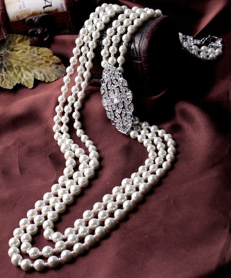 Collier Ethnique Vintage - Sautoir Perles Lunettes - Acier Inoxydable - Style Bohème Et Décontracté