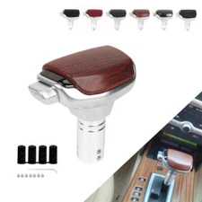 JDM PU Leather Universal Automatic AT Car Gear Stick Shift Knob Lever Shifter