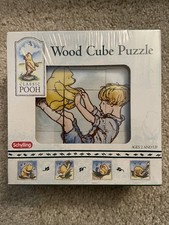 Vintage 1998 Schylling Wooden Puzzle Winnie The Pooh Christopher Robin Disney
