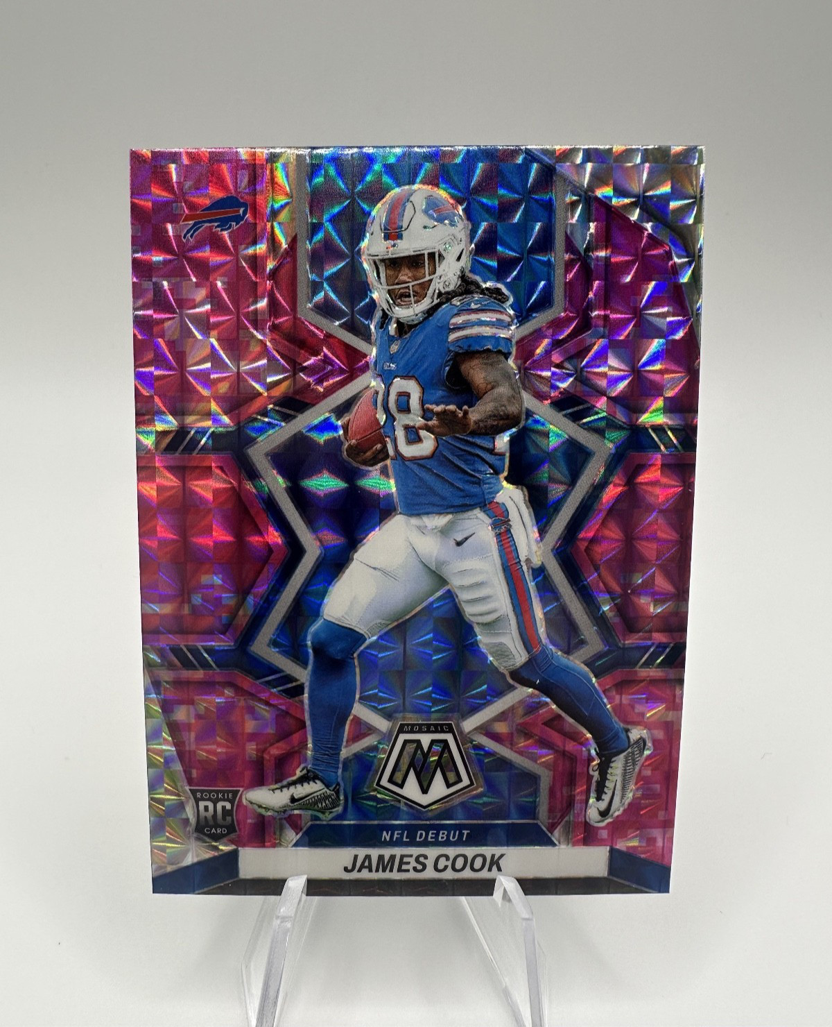 Mosaic Camo Pink James Cook RC Buffalo Bills 2022 Panini Mosaic #285 Rookie Card