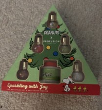 Peanuts X Profusion Sparkling with Joy 5pc Nail Polish Set & Remover Holiday