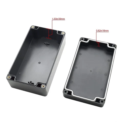 LeMotech Project Box ABS Plastic Junction IP65 6.2x 3.5x 2.4, 1 pack - Image 3 of 4