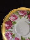 Royal Albert Old English Rose Cup  Peony Shape & Saucer Heavy Gold Trim & Handle — photo 4