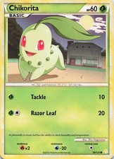 Chikorita Common Normal HeartGold SoulSilver 59/123 MP on eBay