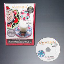 2016 KIMBERBELL IN THE HOOP CANDLE MATS HOLIDAYS SEASONS V1 EMBROIDERY CD KD536