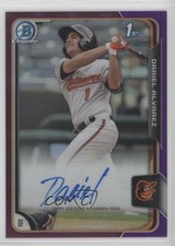 2015 Bowman Chrome Prospects Purple Refractor 104/250 Dariel Alvarez Auto 0f8