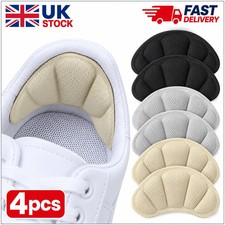 4pcs Back of Heel Cushion Inserts Mesh Heel Grips Pads for Boots Loose Shoes UK.