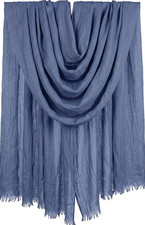 Women Summer Scarfs Large Long Lightweight Linen Beach Gauze Shawl Wrap 75   4...