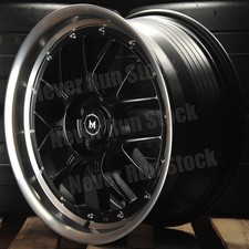 Mflow Mfl2 18x8.5 18x9.5 Staggered 5x114.3 Black Machine Lip 14 Spokes 4 Wheels