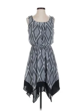 AB Studio Women Gray Casual Dress S